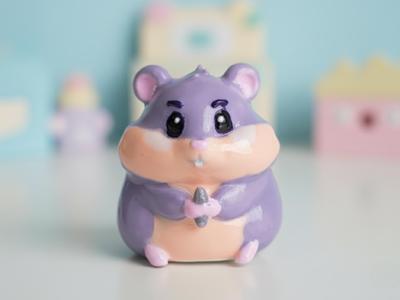 Little Hamster with Sunflower Seed