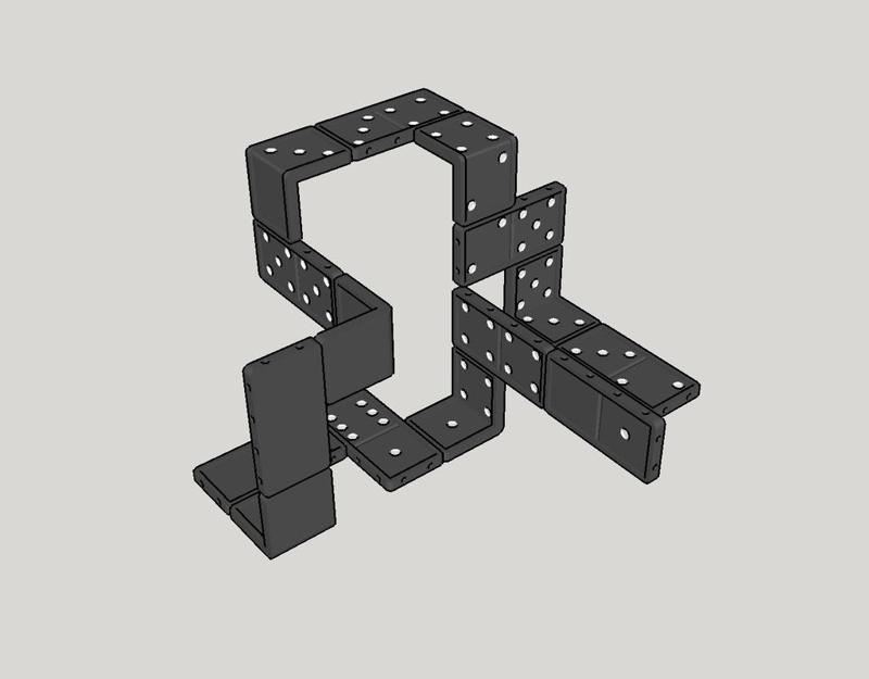  3D domino for in space