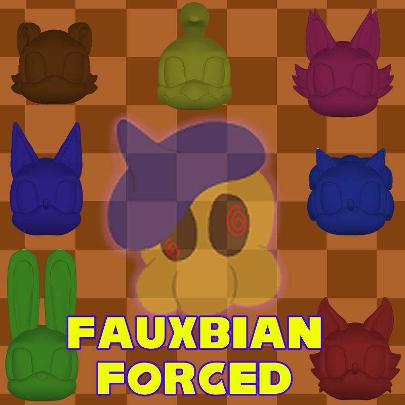 Fauxbian Forced Heads