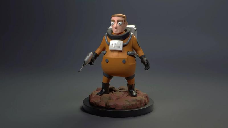 Stylized Cute Astronaut