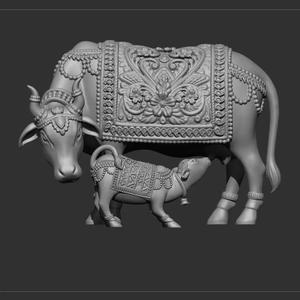 Cow and calf