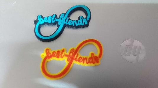 BEST FRIEND INFINITY KEYCHAIN