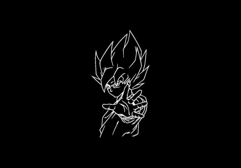 Goku wall art