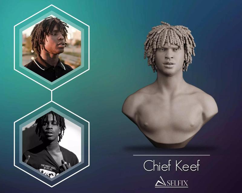 Chief Keef Bust Sculpture