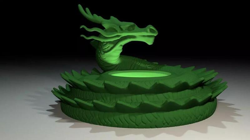 Dragon candle holder