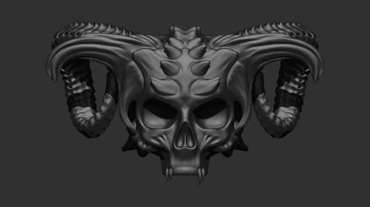 demon skull 3d print