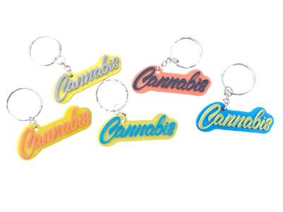 Cannabis grow keychain