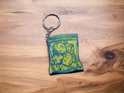 Key ring Cannabis grow bag bud bag