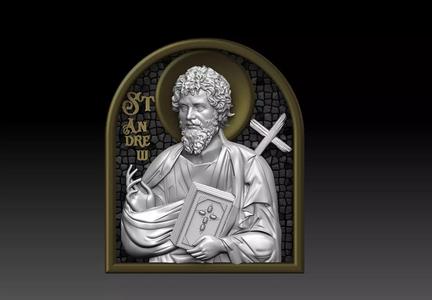 saint Andrew Apostol CNC 3D MODEL 3D print model