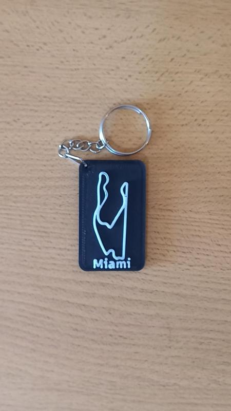 MIAMI Circuit Key Chain