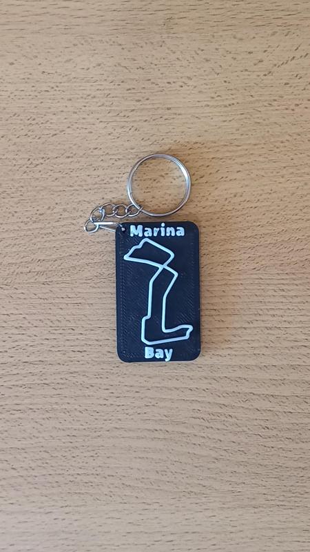 MARINA BAY Circuit Keychain