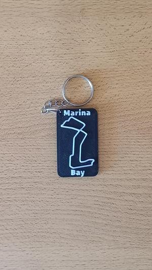 MARINA BAY Circuit Keychain