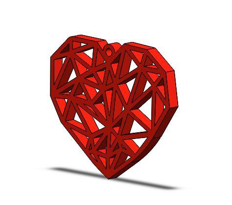 Heart keychain or pendant