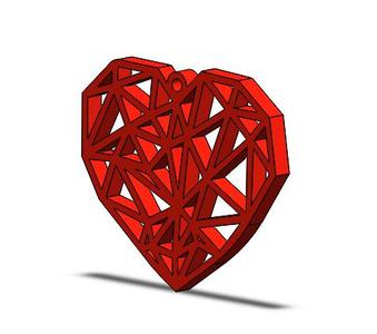 Heart keychain or pendant