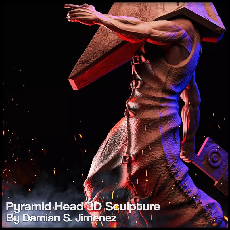 Pyramid Head Silent Hill Character Sculpture