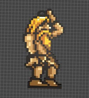 metal slug keychain