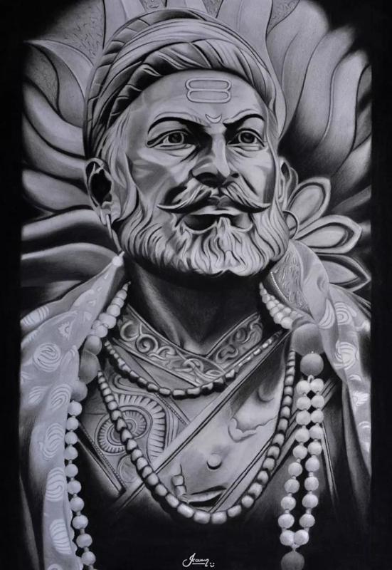 Shivaji Maharaj 3D Bas Relief Model for CNC 3D Printing