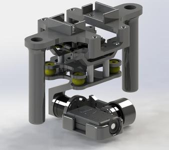 Mobius / Boscam HD19 Steady Cam (Vibration Damped Brushless Gimbal)