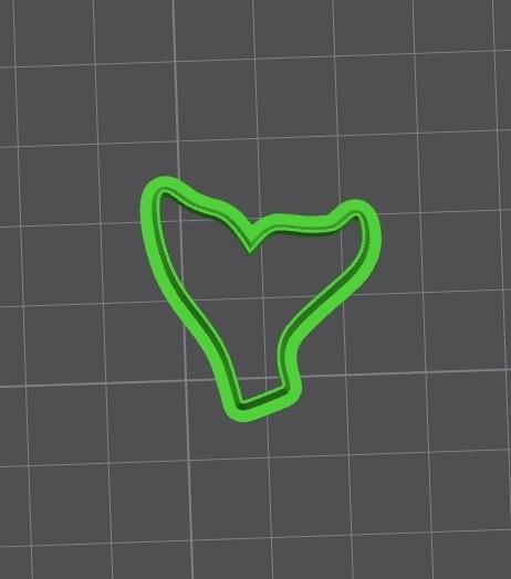 Pack Cutter polymer clay / cookies fin shape