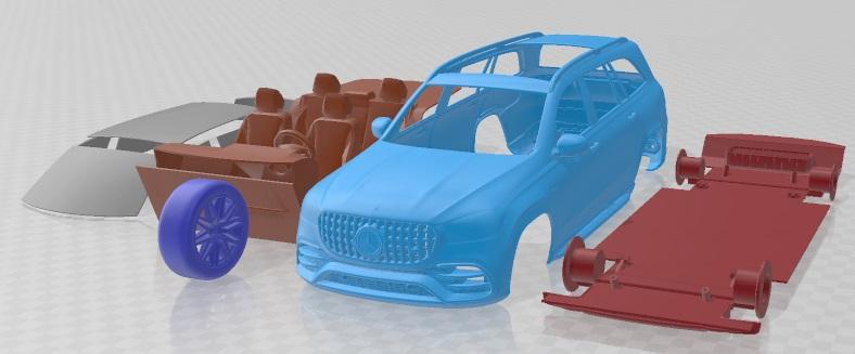 Mercedes Benz GLS 63 AMG 2021 Printable Car