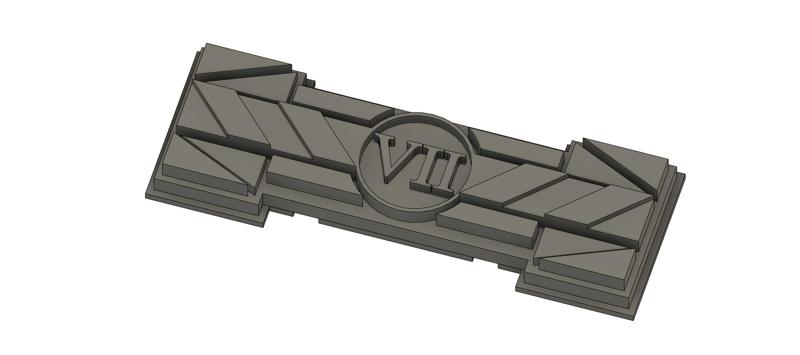 7th legion plastic Spartan track embellishment