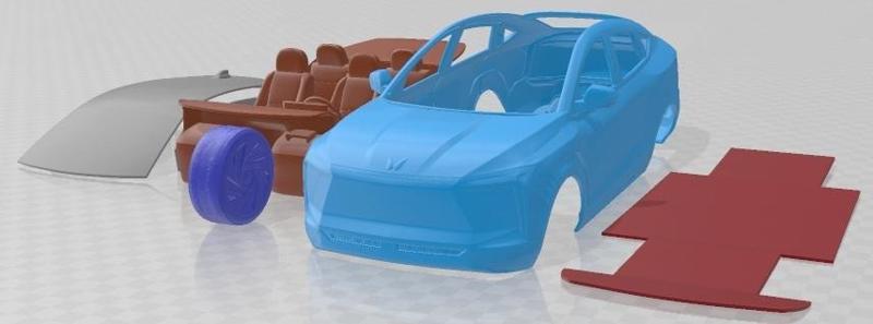 Mahindra XUV E9 2022 Printable Car