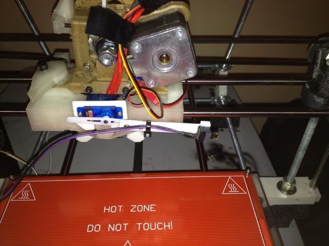 Servo mount for auto bed levelling RichRap Quick-Fit X Carriage