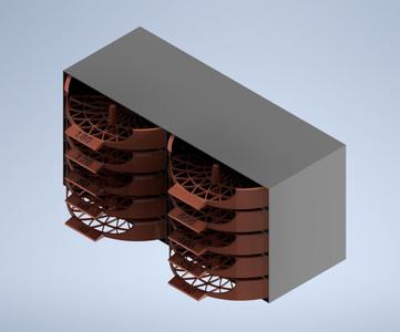 Sanding disc organizer 125 mm