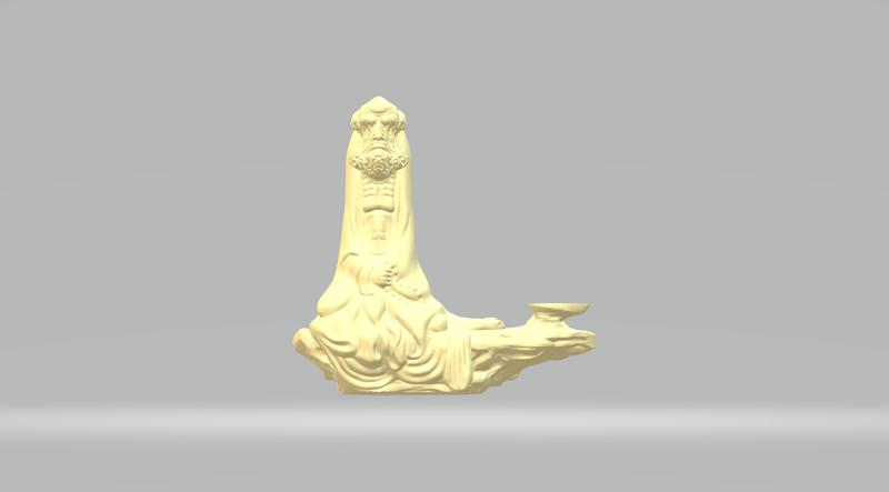 Bodhidharma Patriarch Zen Sitting 3D print model