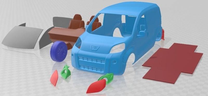 Peugeot Bipper 2008 Printable Car