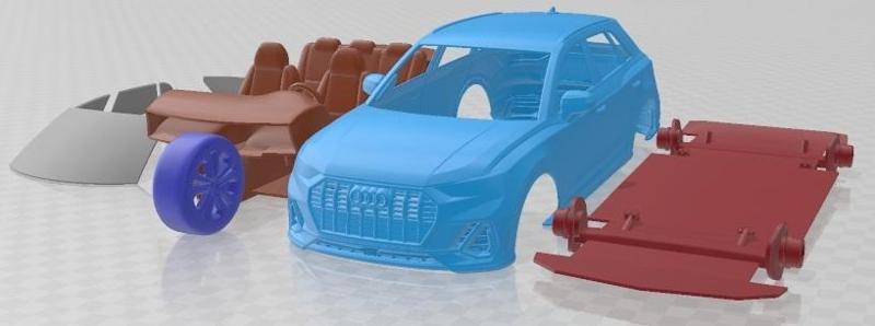 Audi Q3 S Line 2019 Printable Car