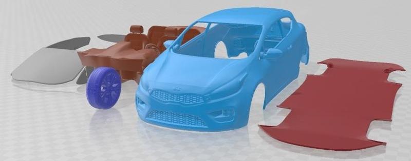 Kia Pro Ceed GT 2014 Printable Car