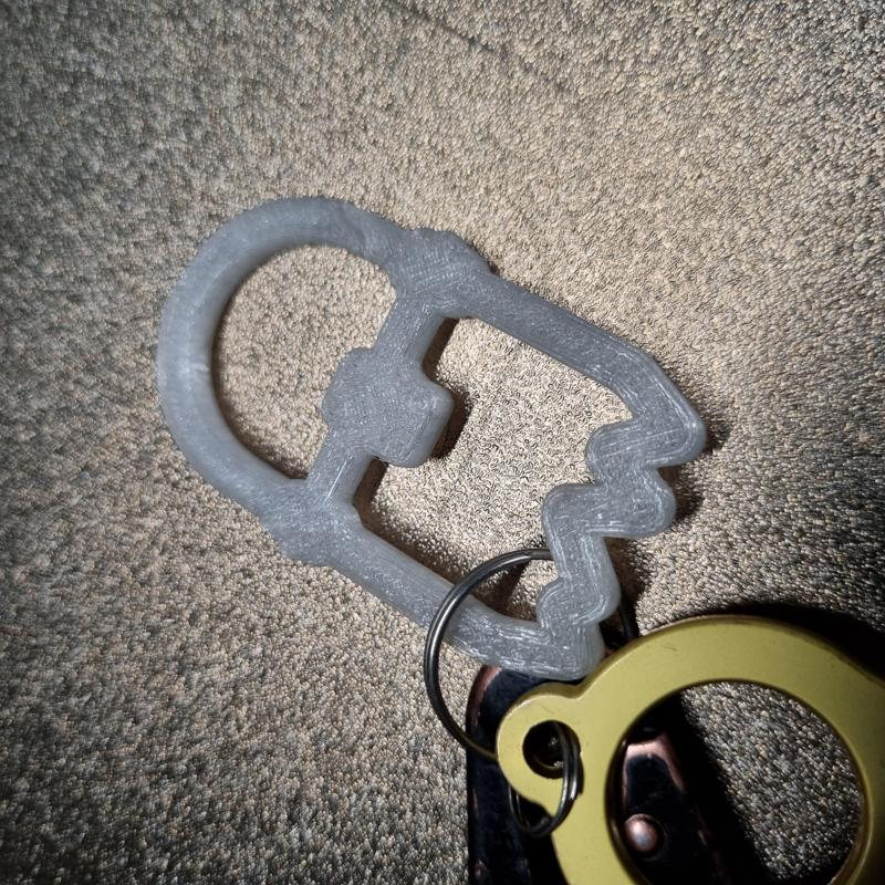 Key clip Carabiner broken skateboard