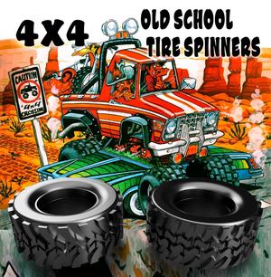4X4 inspired Old School Tire spinners