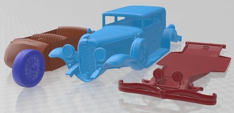 Duesenberg J 232 Sedan 1930 Printable Car