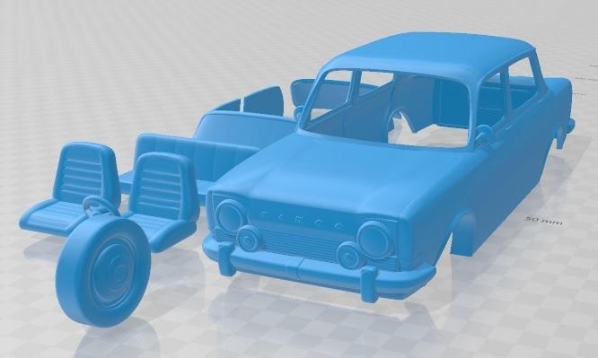 Simca 1000 Printable Car