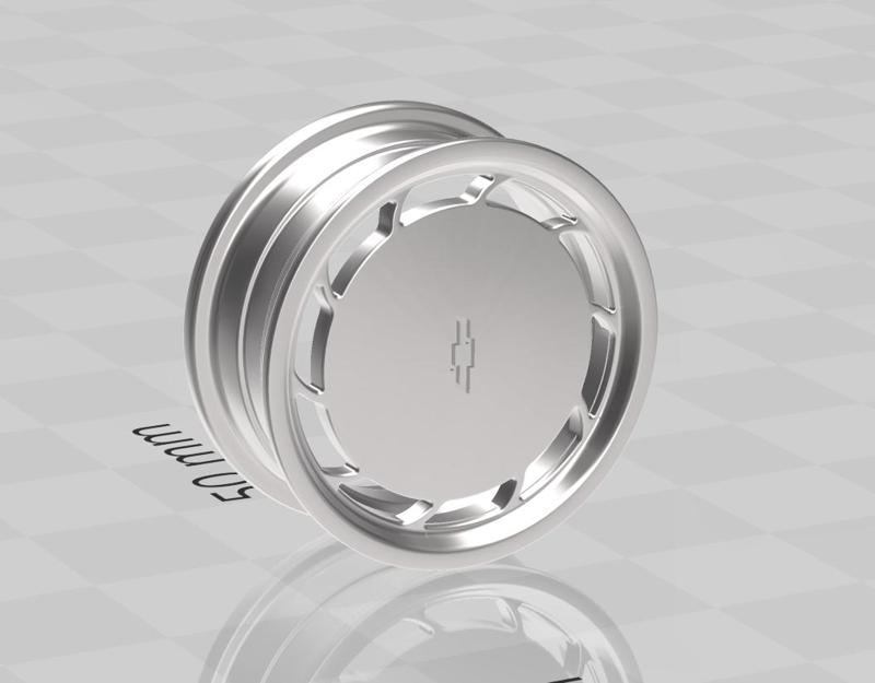 Chevrolet Chevette 87 Wheels for scale model 1/24 1/18 etc.