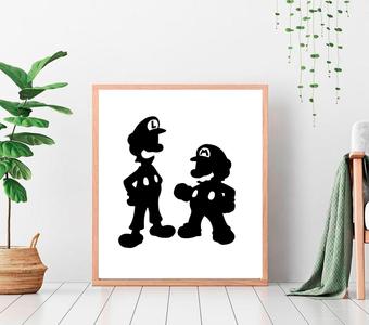 MarioXLuigi SVG / STL