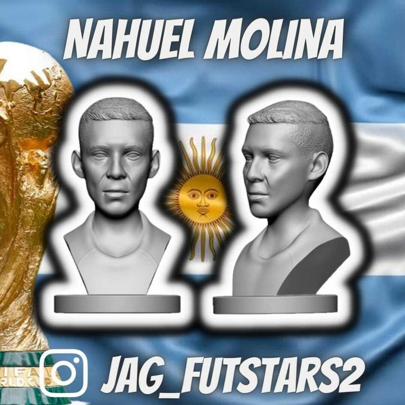 Argentina 2022 - Nahuel Molina - Soccer Bust