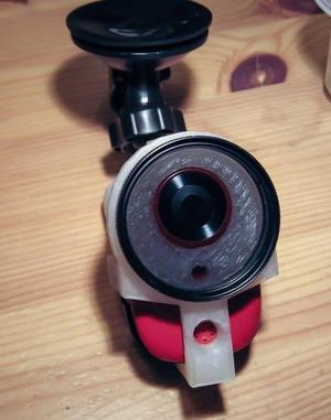 SJ1000 in-car camera polarising filter attachment
