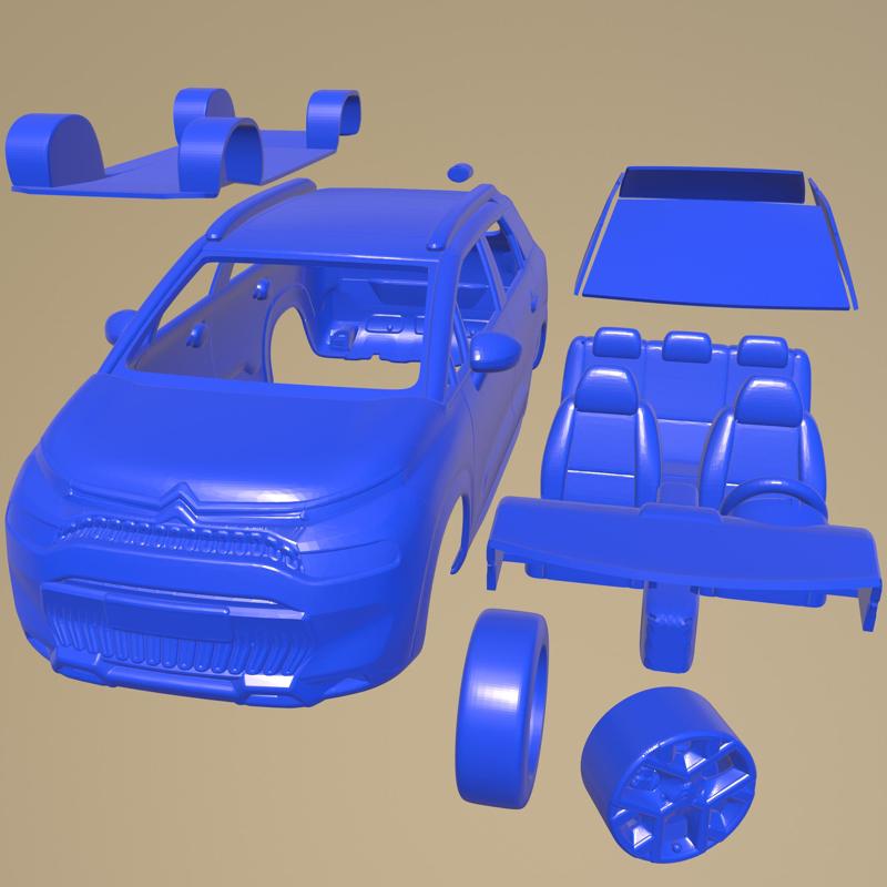 Citroen C3 Aircross 2022 PRINTABLE CAR IN SEPARATE PARTS