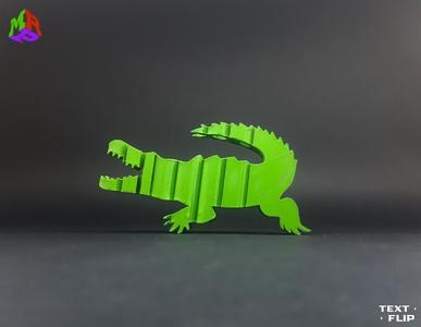Text Flip - Crocodile