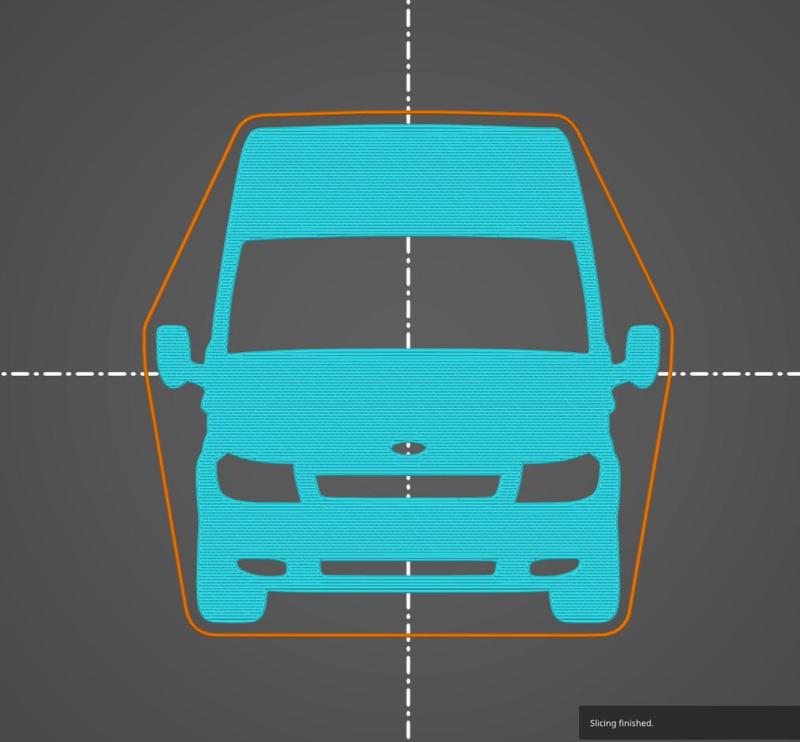 Ford Transit Van Turneo 2000-2006 L2H3 L3H3 key silhouette