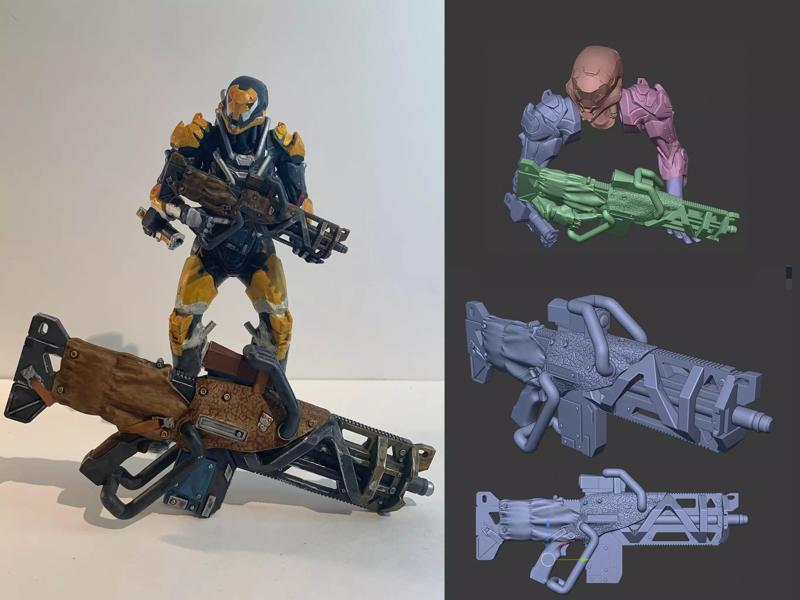 Anthem Defender Autorifle  and bonus Ranger Arms and Head Pose