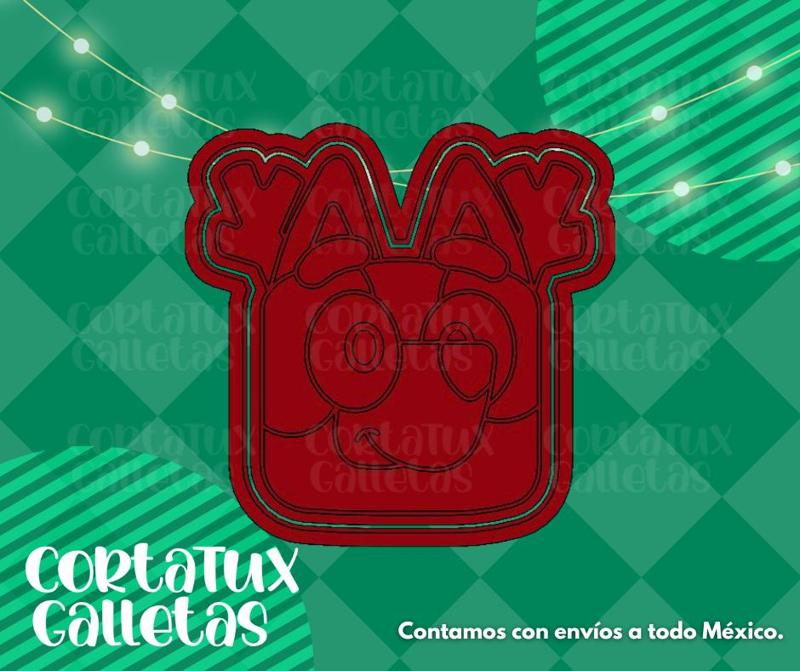 BLUEY CHRISTMAS Cookie Cutter 02
