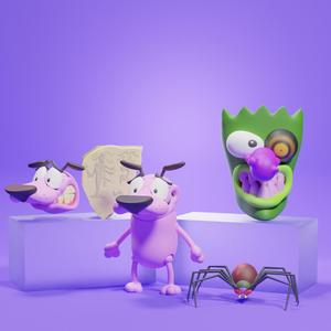 Courage the cowardly dog figure 6"