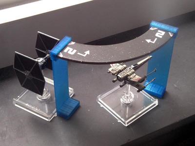 Template bridge for ship movement (X-Wing Fantasy Flight unofficial)