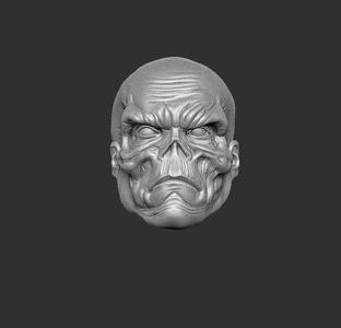 ONE12 Scale Head Red Skull head