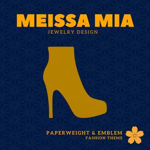Desk Runway – 3D Print File for High Heels Paperweight & Emblem - Home Decor, Artwork Wall Art - High Heels Icon - Heels Desk Accessories - Girl's Fashion - Princess Fashion Statement