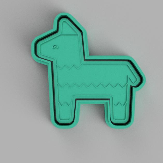 CUTTER + STAMP PIÑATA MEXICANA / Mexican piñata CUTTER + STAMP